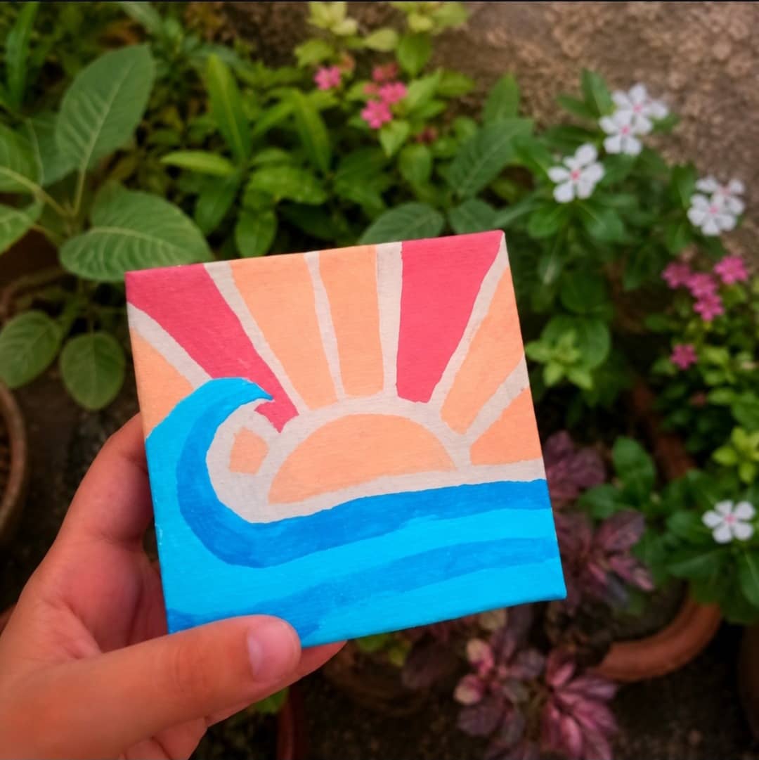 Sunrising astatic painting
